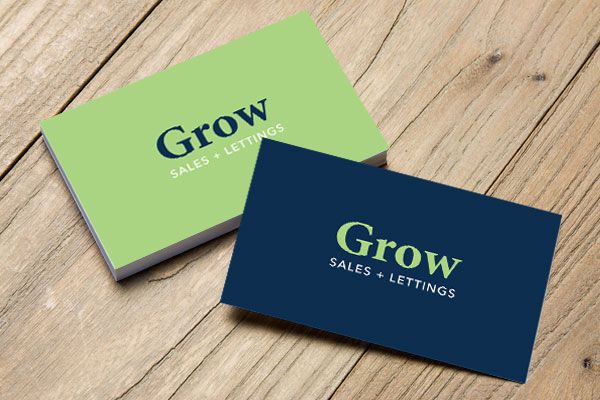 Grow Sales + Lettings business cards