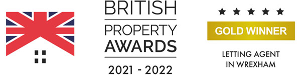 British Property Awards 2021-22 Gold Winner - Letting Agent in Wrexham