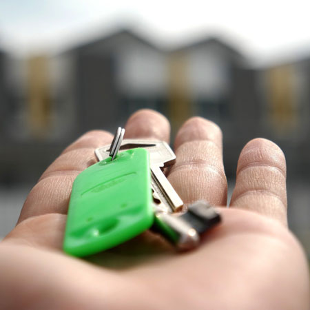 Holding keys to property in Chester after buying
